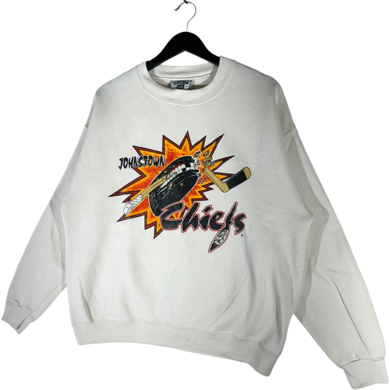 Vintage Johnstown Chiefs Hockey Crewneck 90s