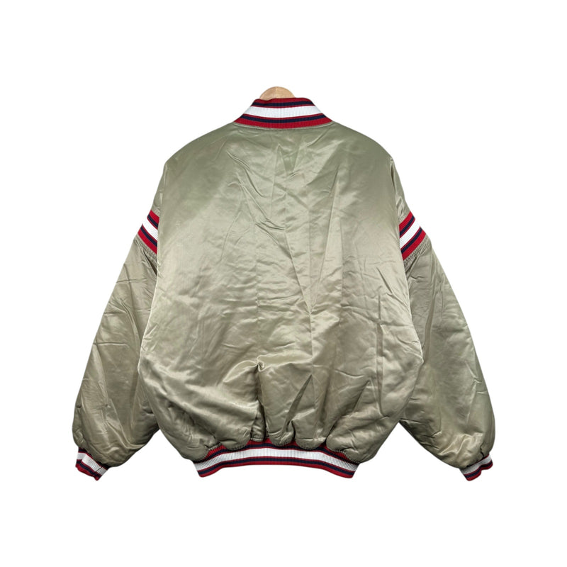 Vintage Cleveland Indians MLB Satin Bomber Jacket
