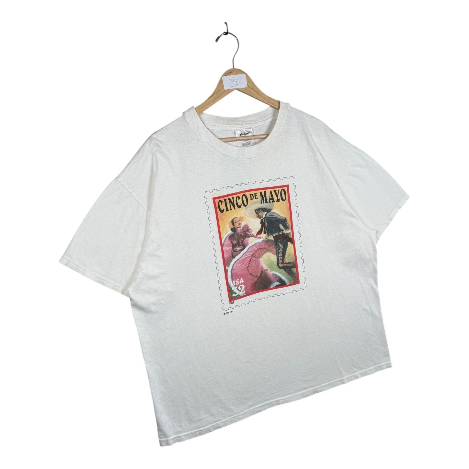 Vintage Cinco de Mayo USA Stamp T-Shirt