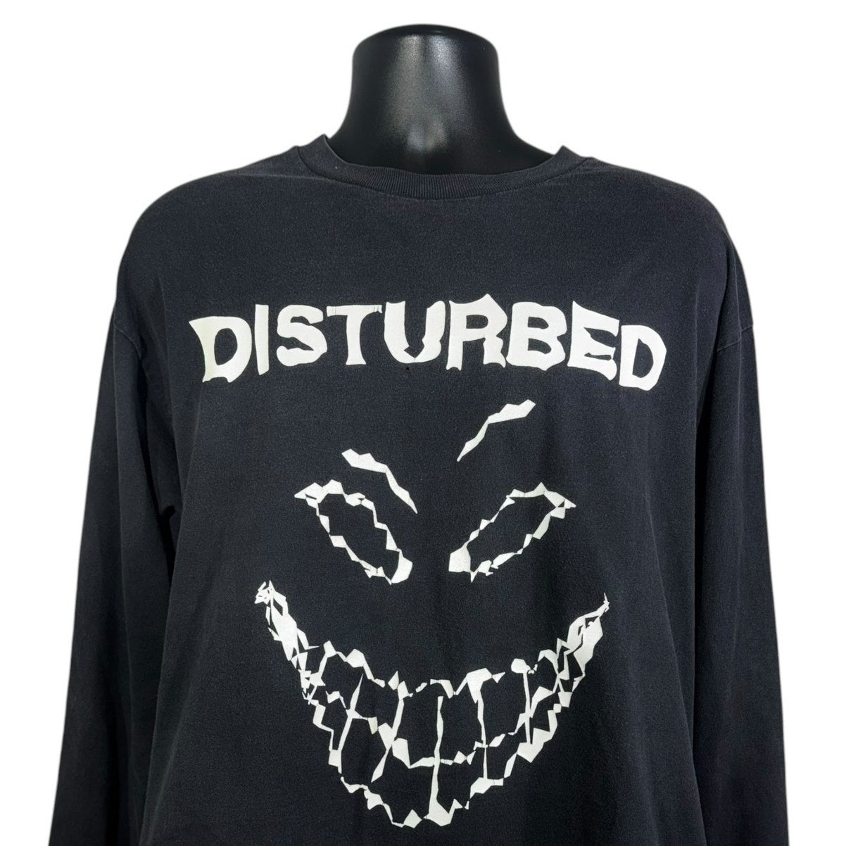 Vintage Disturbed Smiley Face Band Long Sleeve