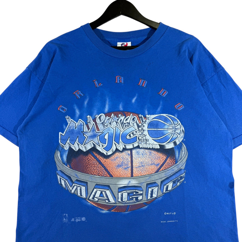 Vintage Orlando Magic Flaming Basketball NBA Tee