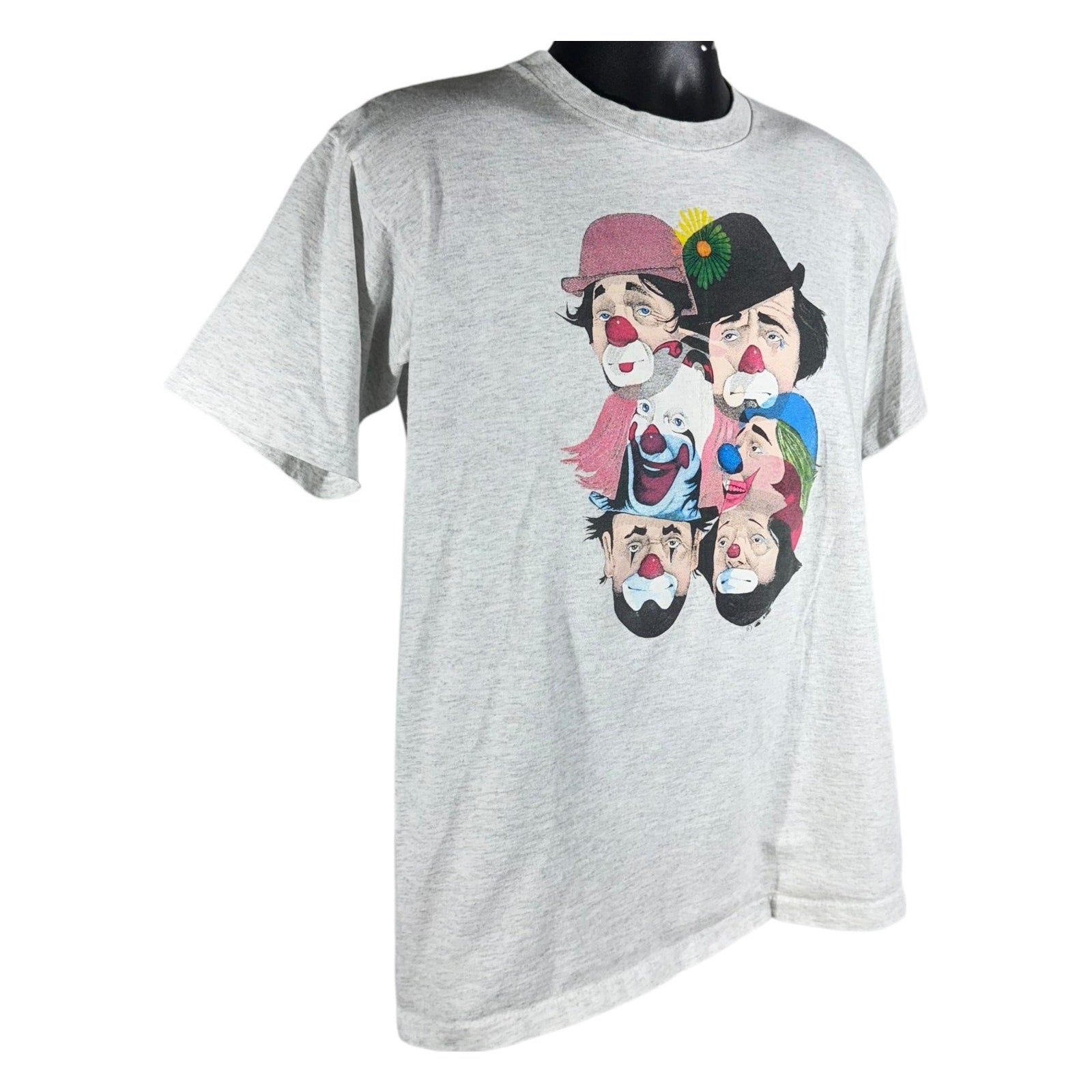 Vintage Salem Sportswear Clown Faces Art Tee