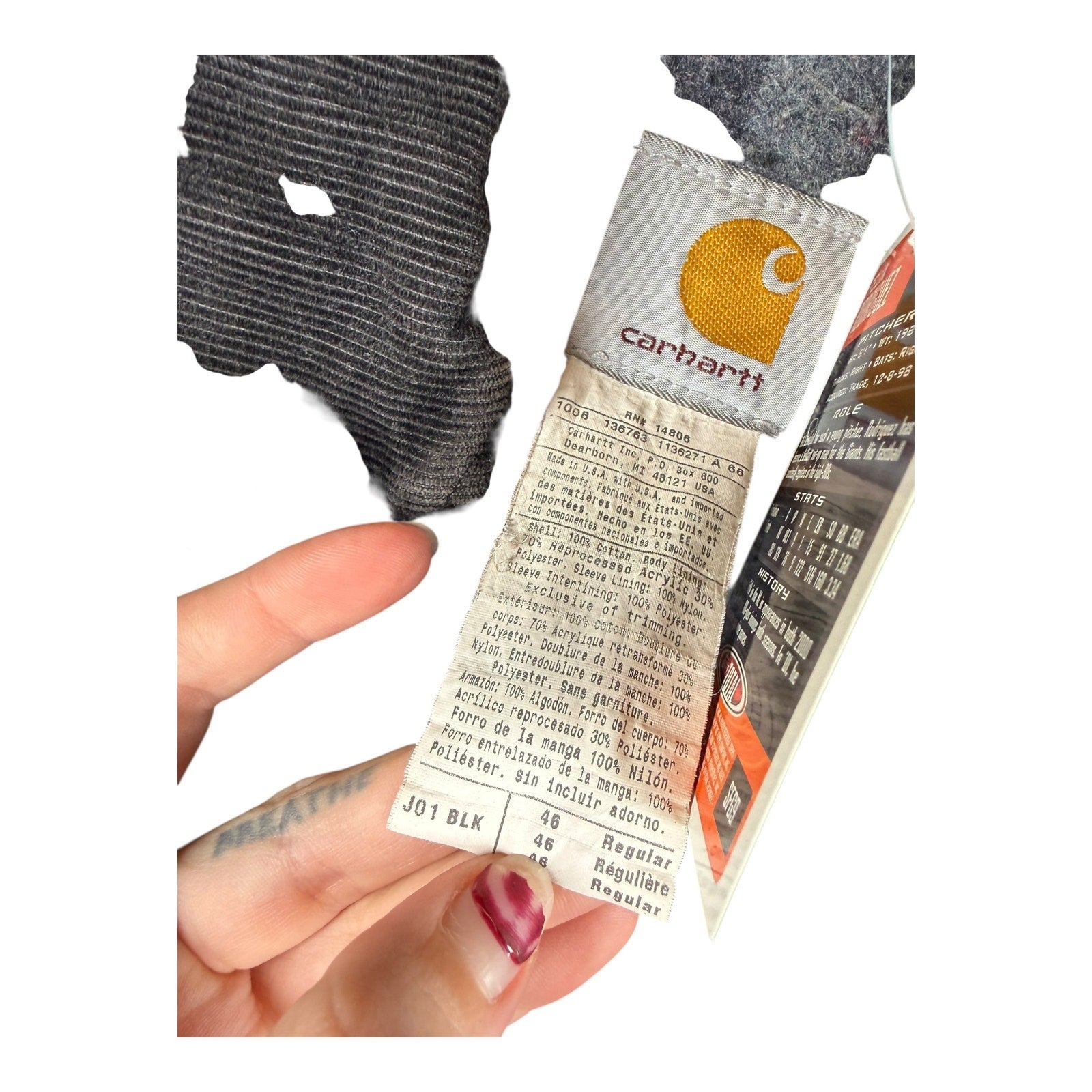 Vintage Carhartt J01 BLK Detroit Workwear Jacket