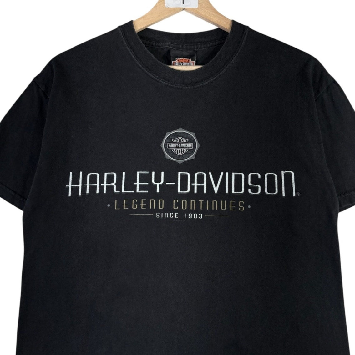 Vintage Harley Davidson Lighthouse New York T-Shirt