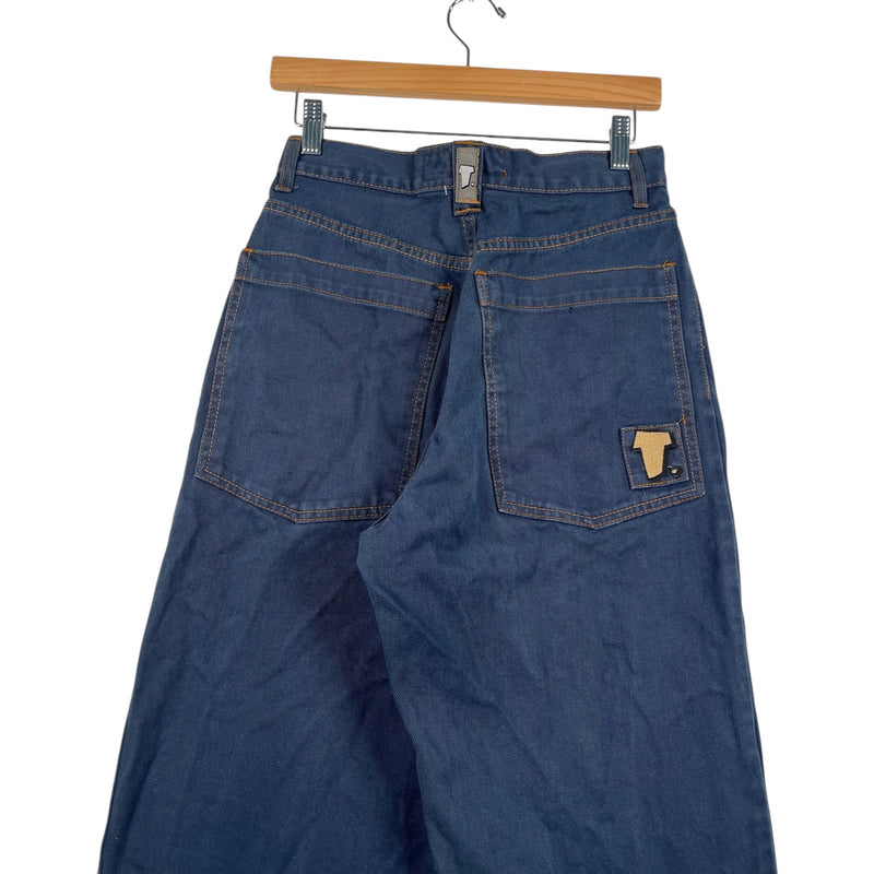 Vintage Freeman T. Porter Wide Leg Denim Jeans 28x28