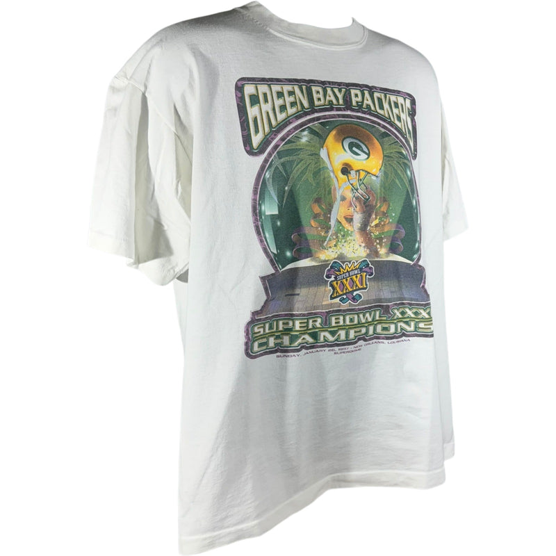 Vintage Starter Green Bay Packers Super Bowl Champs Tee 1997