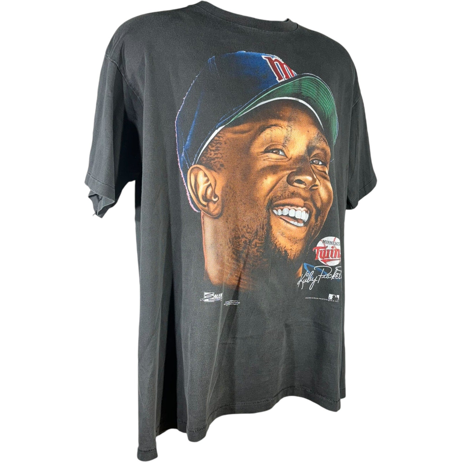 Vintage Minnesota Twins Big Face Kirby Puckett Tee 90s