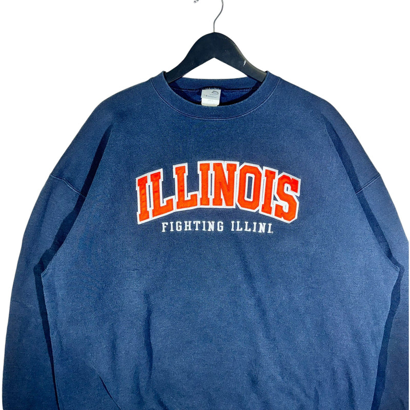 Vintage Champion University of Illinois Spellout Crewneck