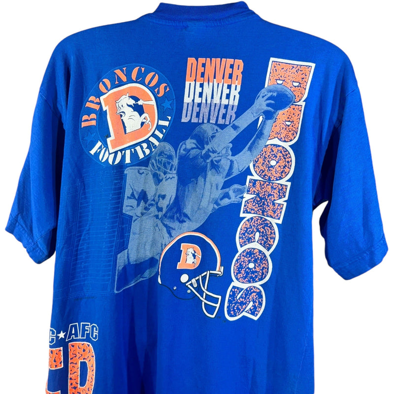 Vintage Denver Broncos Wrap Around AOP Tee