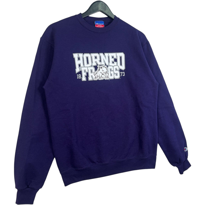 Vintage Champion TCU Horned Frogs Spellout Crewneck