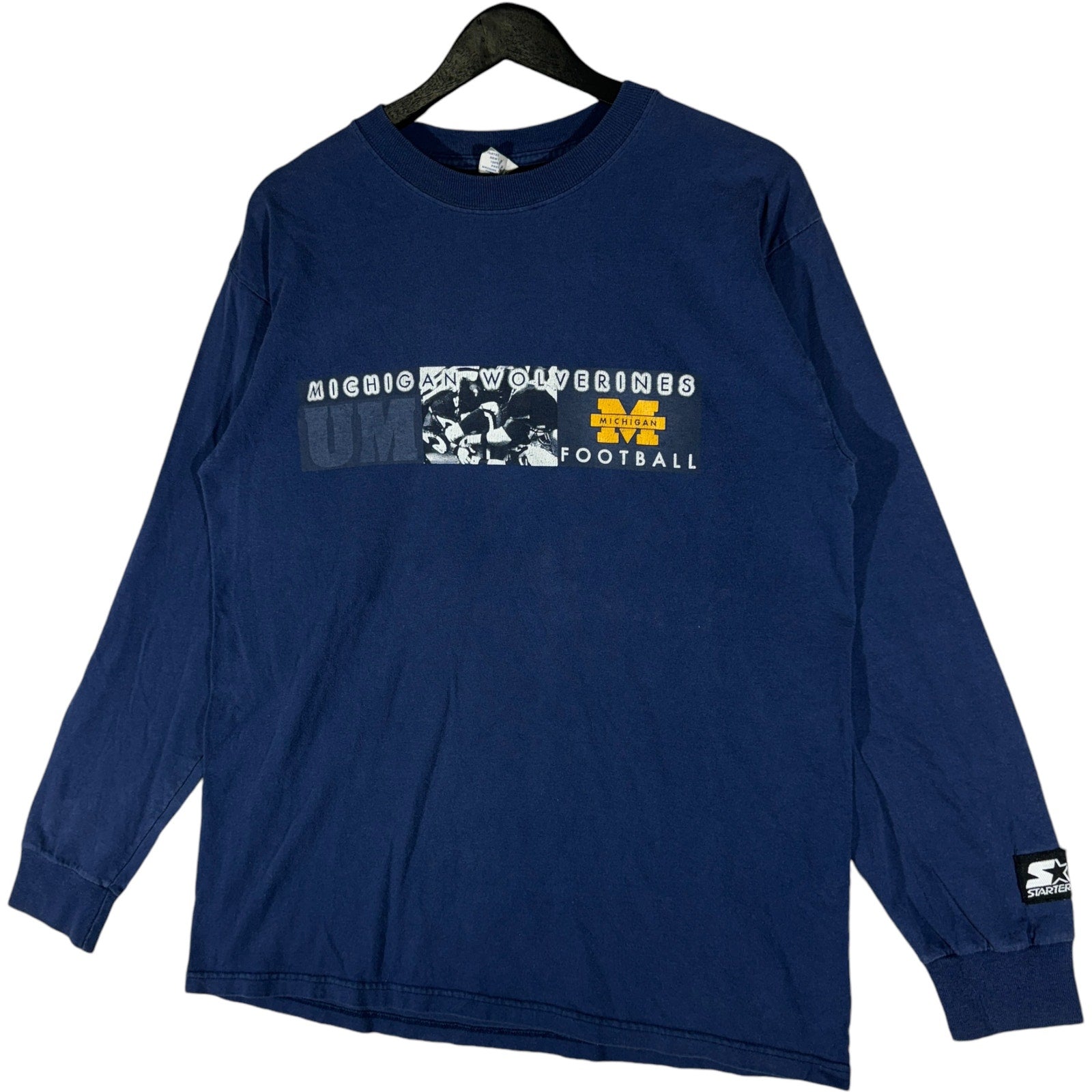 Vintage Starter Michigan Wolverines Football Long Sleeve 90s