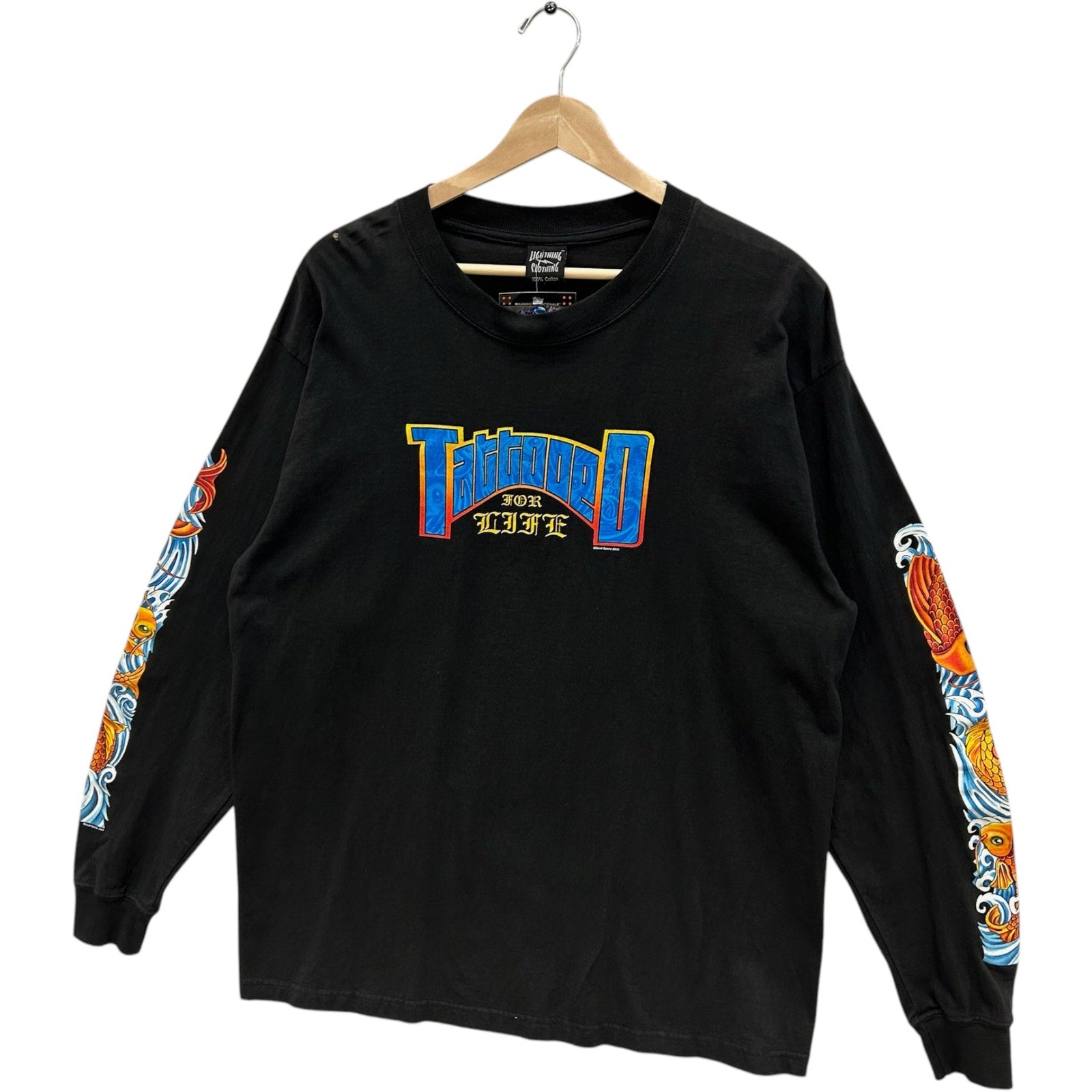 Vintage Y2K Tattoo Convention Long Sleeve Sleeve Print Tee