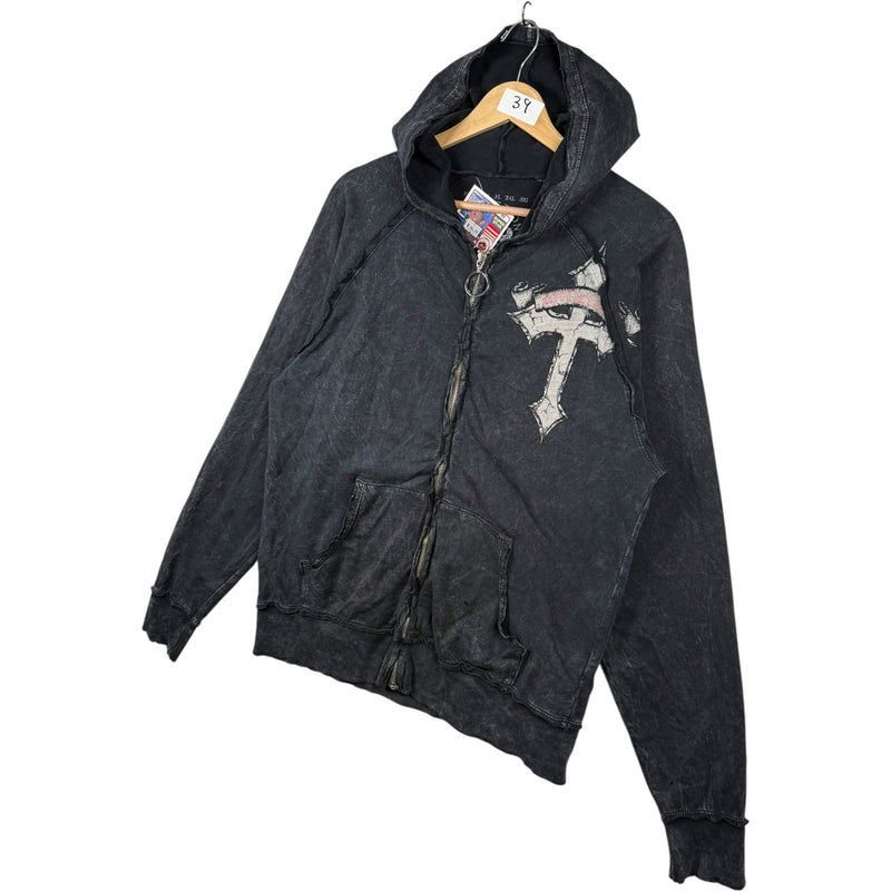 Vintage Affliction Live Fast Full Zip Hoodie