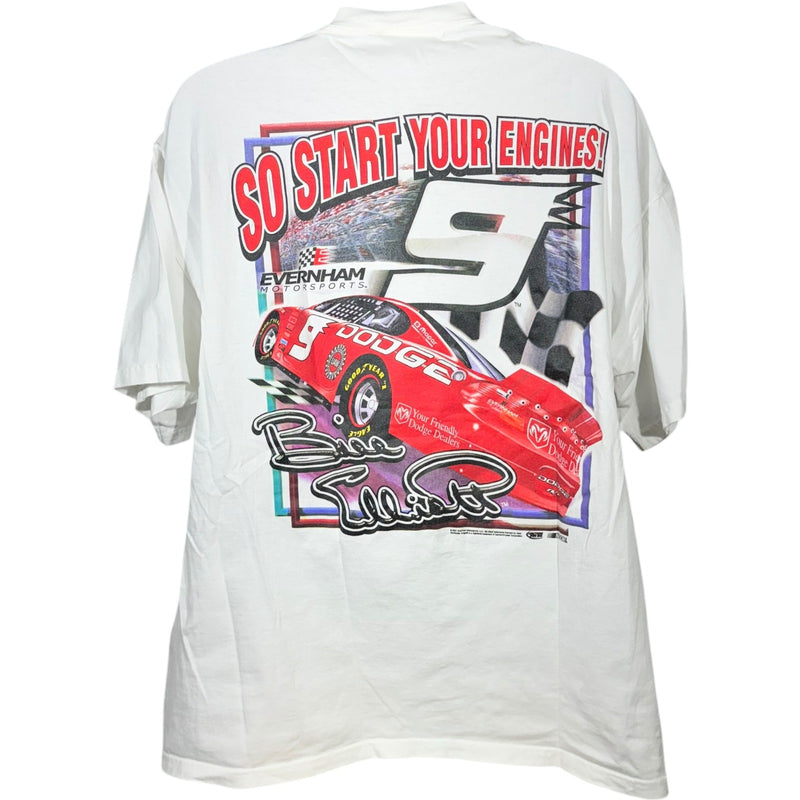 Vintage Bill Elliott #9 Dodge Evernham Motorsports NASCAR Tee