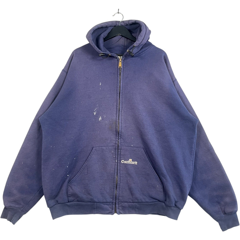 Vintage Carhartt Mini Spellout Full-Zip Hoodie