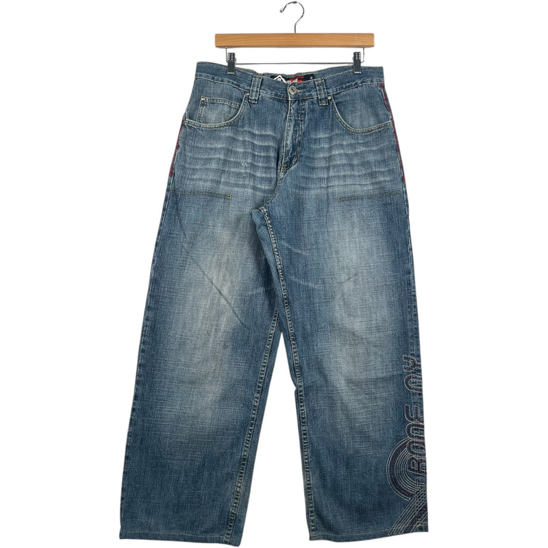 Vintage Bone NY Wide Leg Denim Jeans M