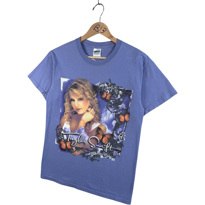Y2K Taylor Swift Butterfly Stay Beautiful 2007 Tour T-Shirt Women's