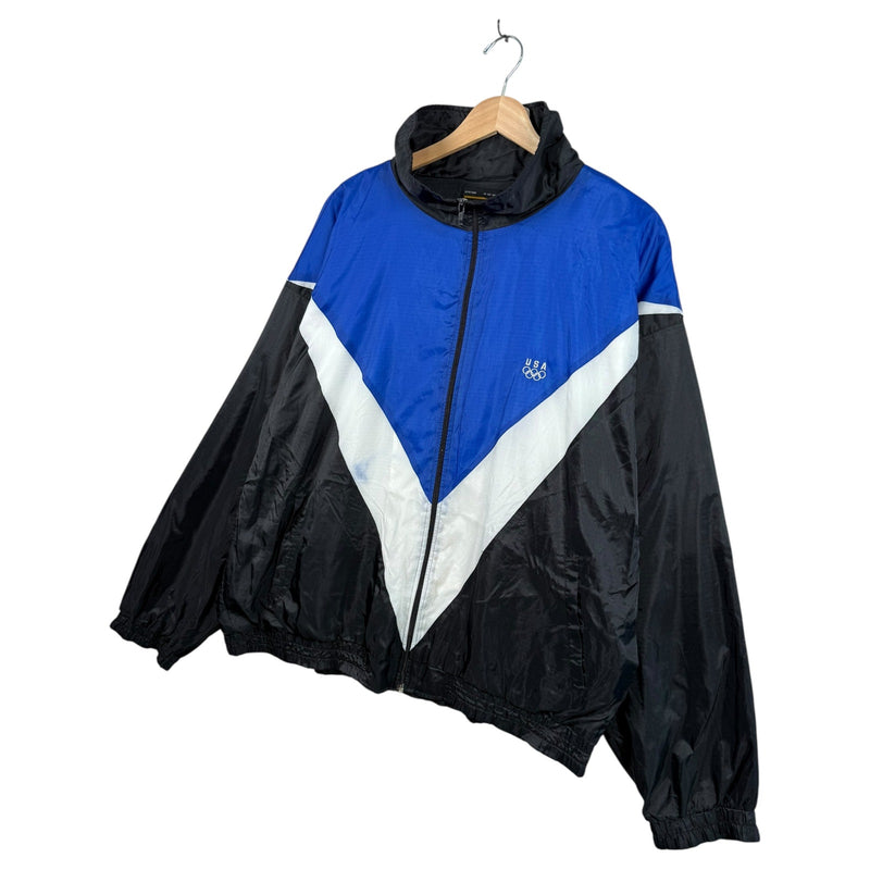 Vintage USA Olympics Colorblock Windbreaker Jacket