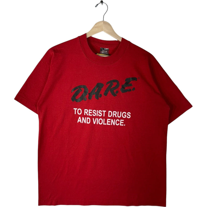 Vintage D.A.R.E. To Resist Drugs & Violence Spellout Tee