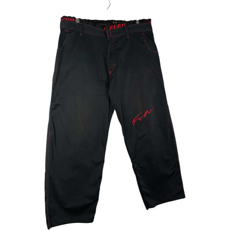 Vintage Fubu Straight Leg Embroidered Pants