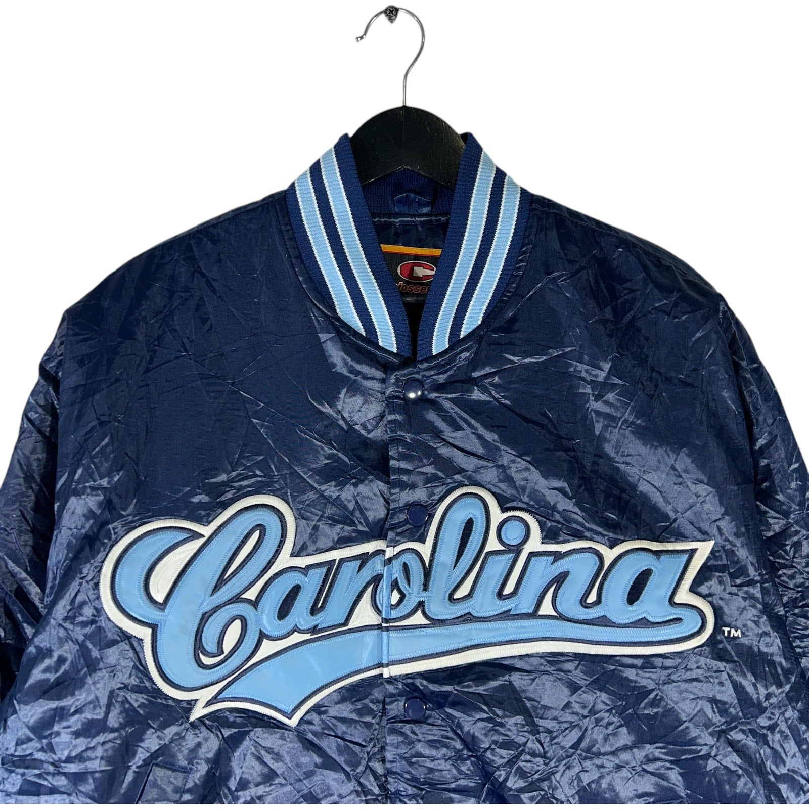 Vintage University of North Carolina Satin Bomber Jacket