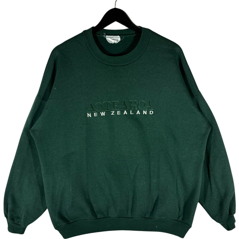 Vintage AOTEAROA New Zealand Embroidered Spell Out Crewneck