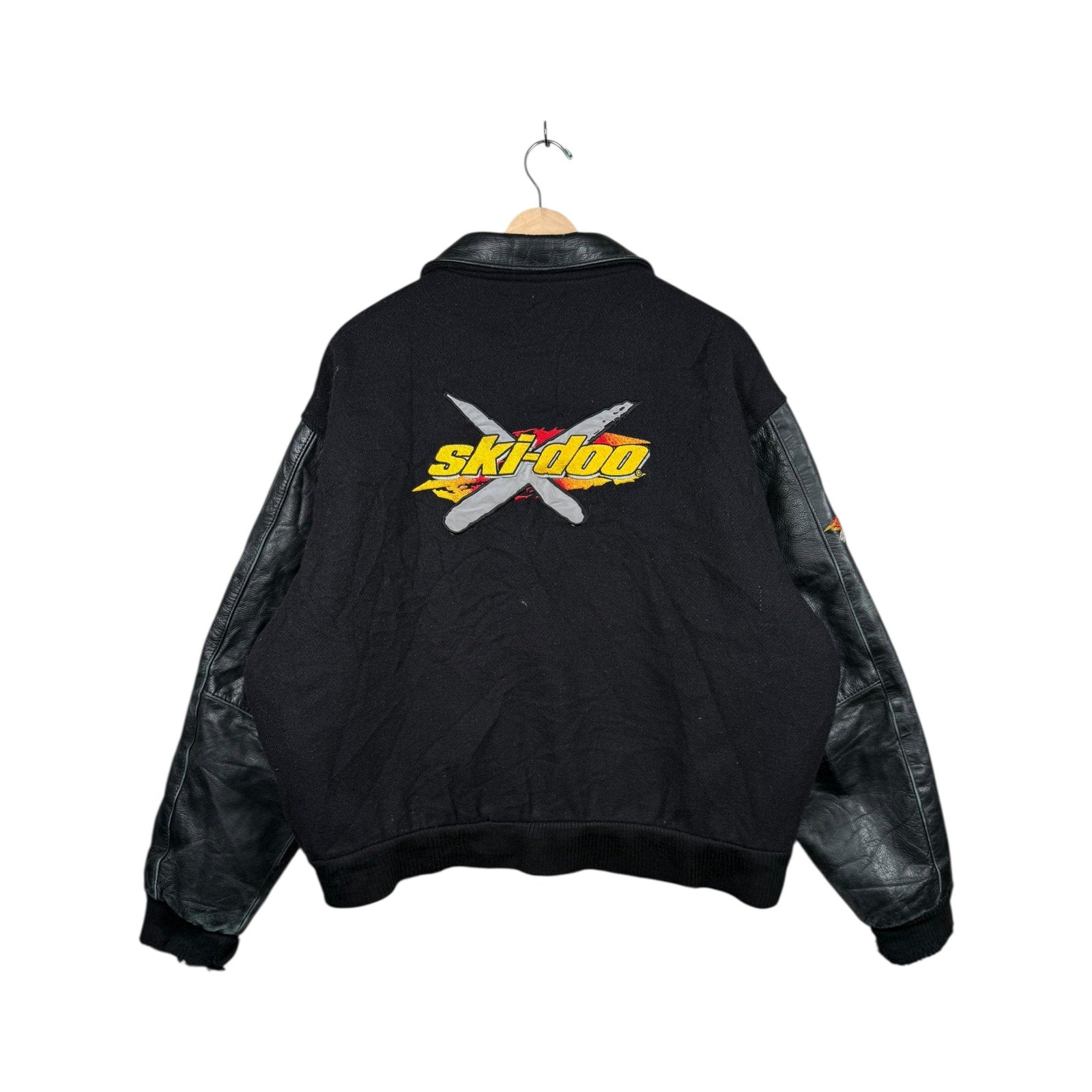 Vintage Ski-Doo BRP Sno Gear Leather Varsity Jacket