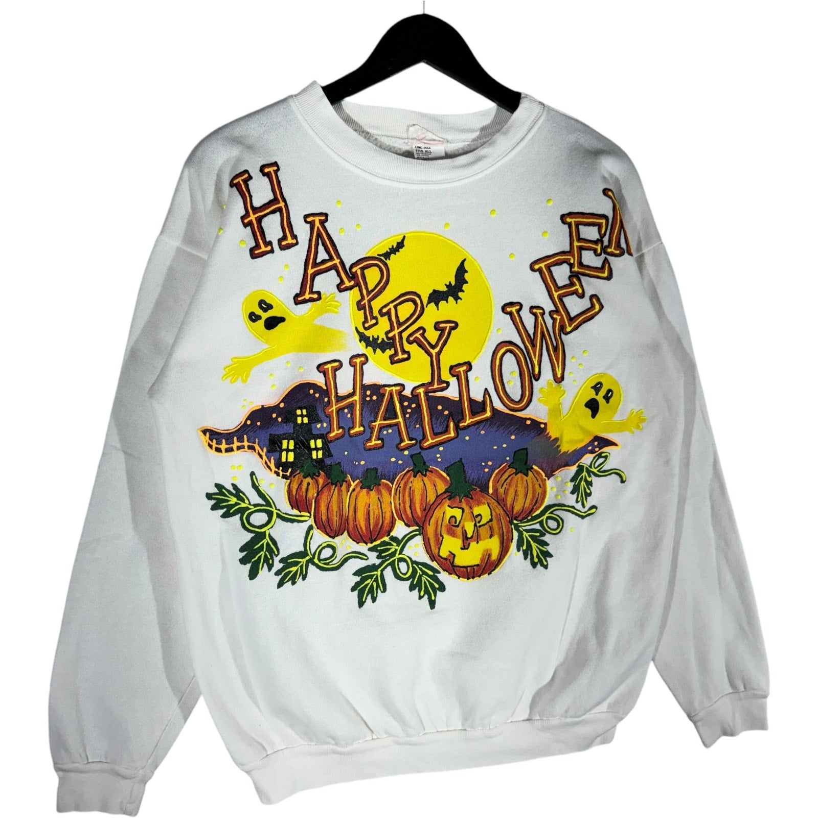 Vintage Happy Halloween Pumpkin Crewneck