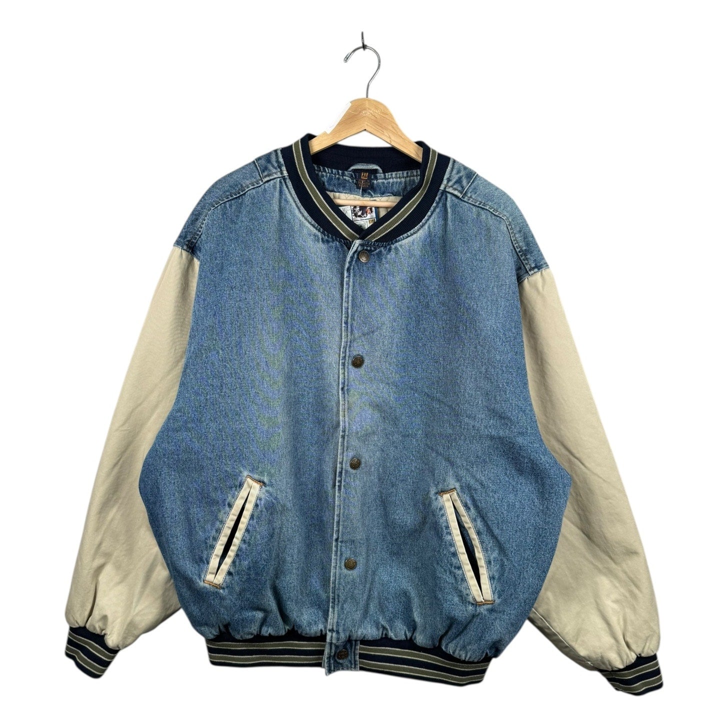 Vintage American Flag Denim Jacket