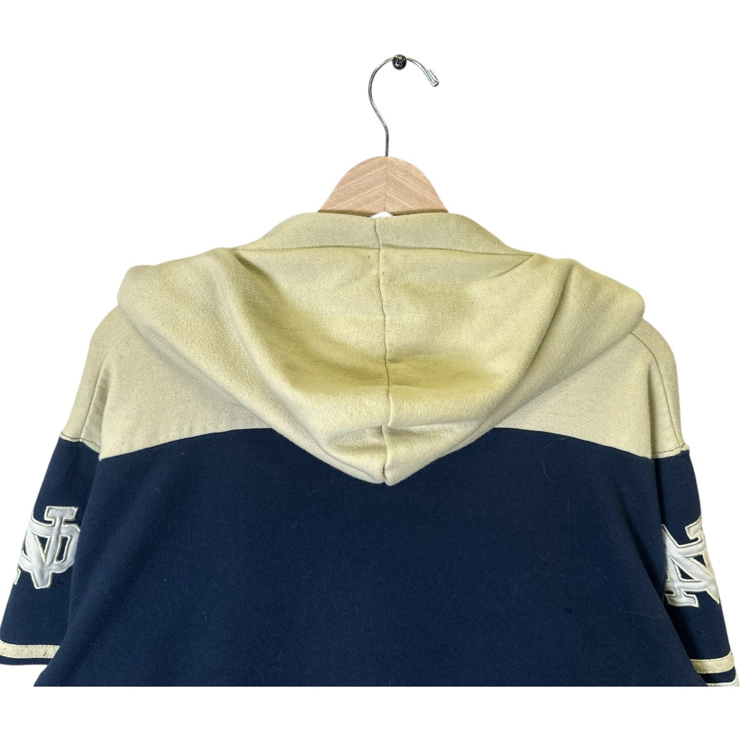 Vintage University Of Notre Dame Spellout Lace Up Hoodie