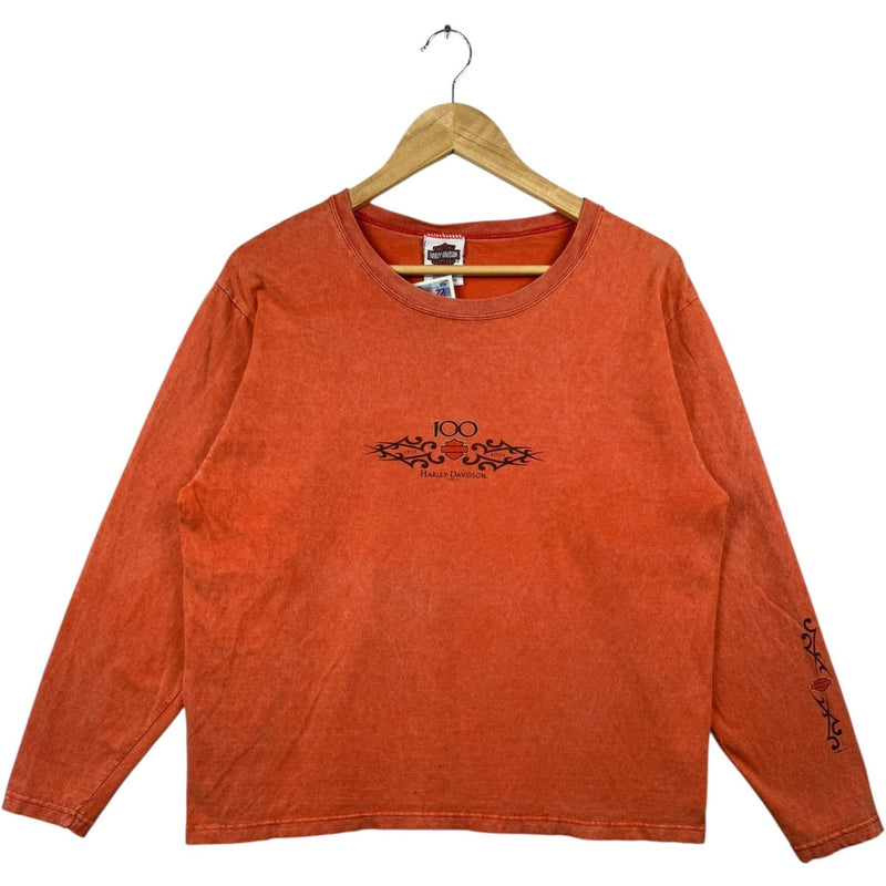 Vintage Harley Davidson 100 Years Anniversary Long Sleeve T-Shirt