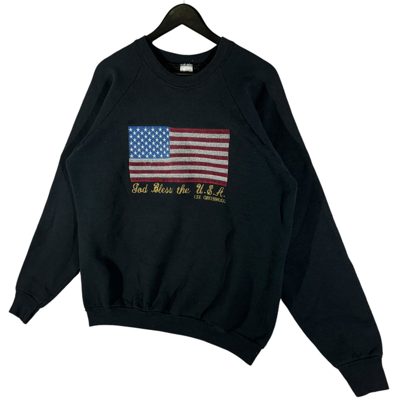 Vintage "God Bless The U.S.A." American Flag Crewneck