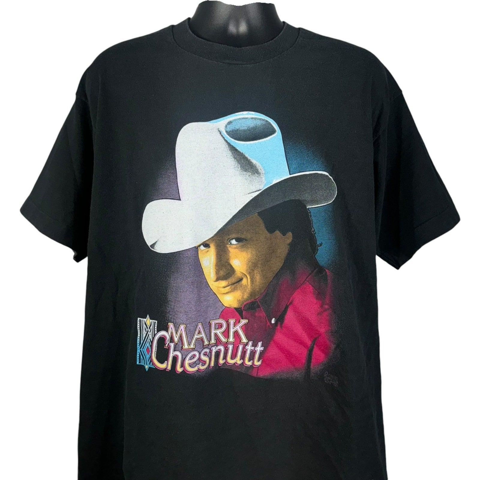 Vintage Mark Chesnutt Double Sided Country Music Tee 90s