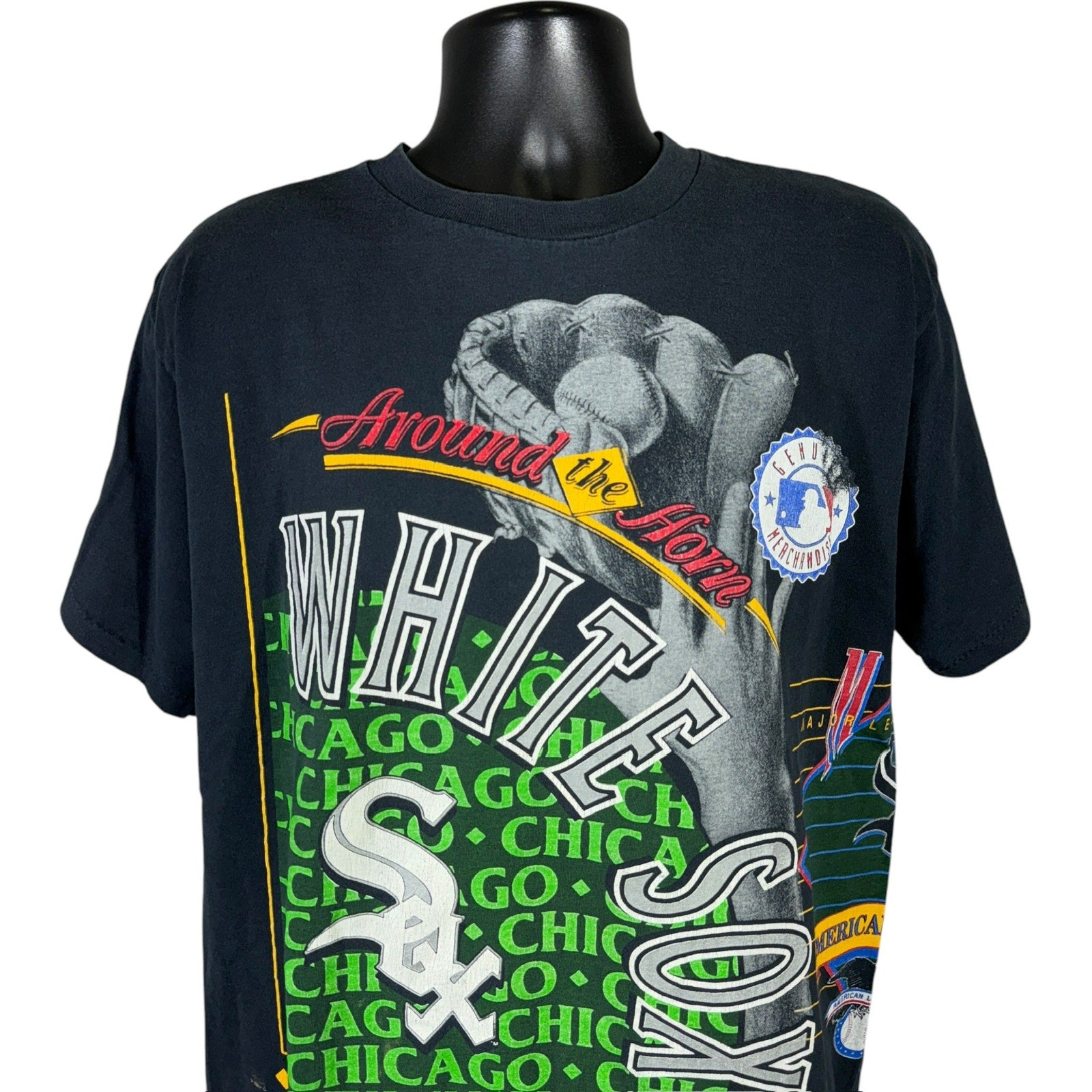 Vintage Chicago White Sox "Around The Horn" AOP MLB Tee