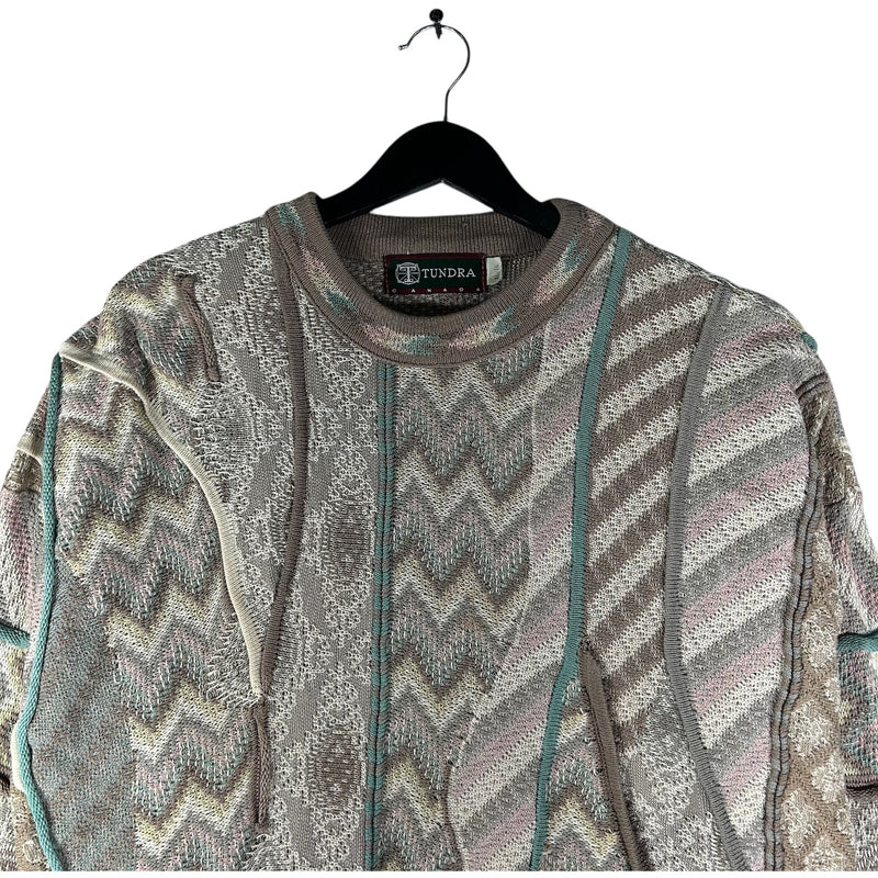 Vintage Tundra 3D Knit Sweater