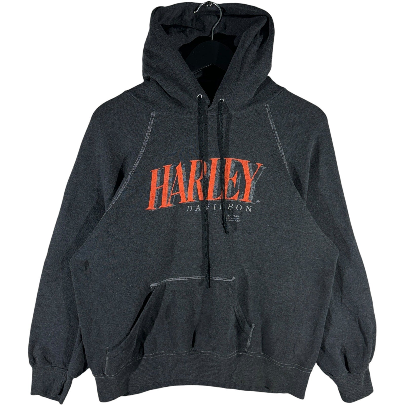 Vintage Harley Davidson Spellout Hoodie