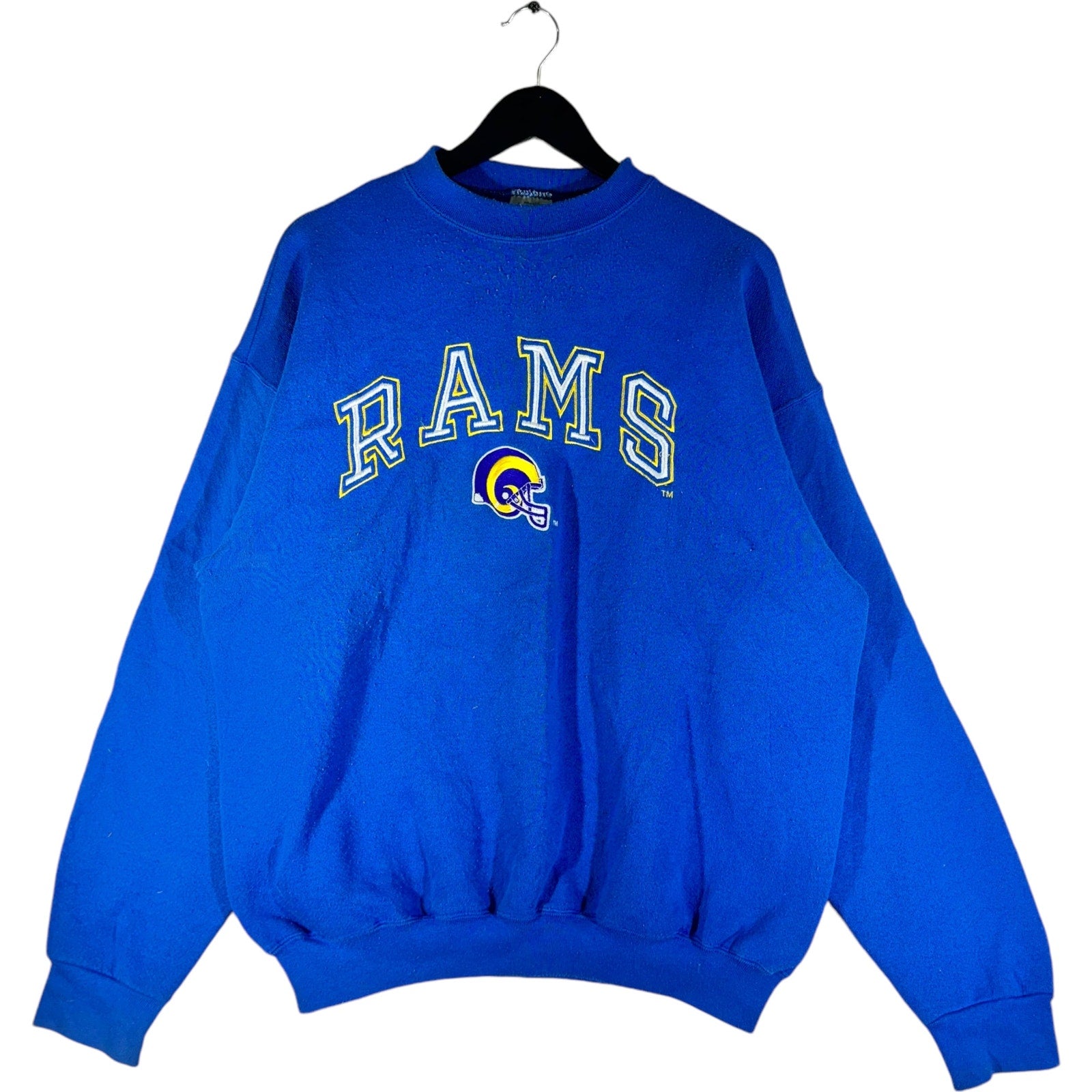 Vintage Logo 7 St. Louis Rams Arch Spellout Crewneck