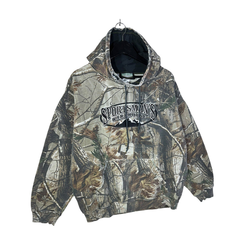 Vintage Sportsman’s Warehouse Camo Pullover Hoodie