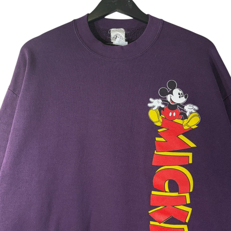 Vintage Disney Mickey Mouse Vertical Logo Crewneck
