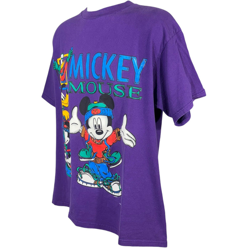 Vintage Disney Mickey And Friends Skiing Adventure Tee 90s