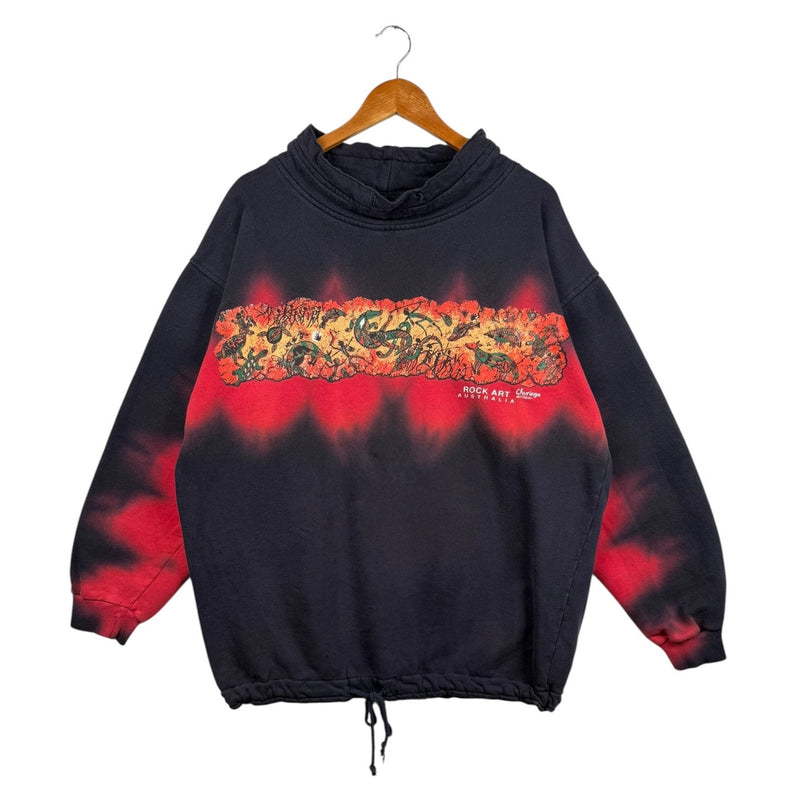 Vintage Rock Art In Churinga Australia Ombre Sweatshirt