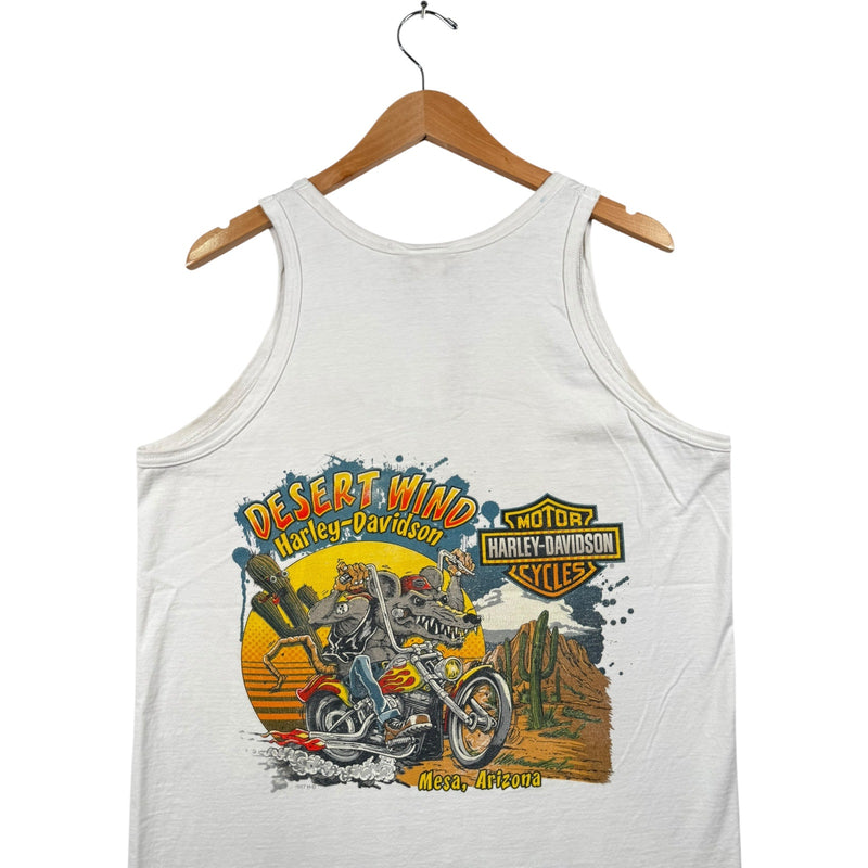 Vintage Harley Davidson Desert Wind Mesa Arizona Tank Top