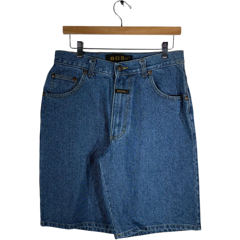 Vintage Boss Baggy Denim Shorts 32x11