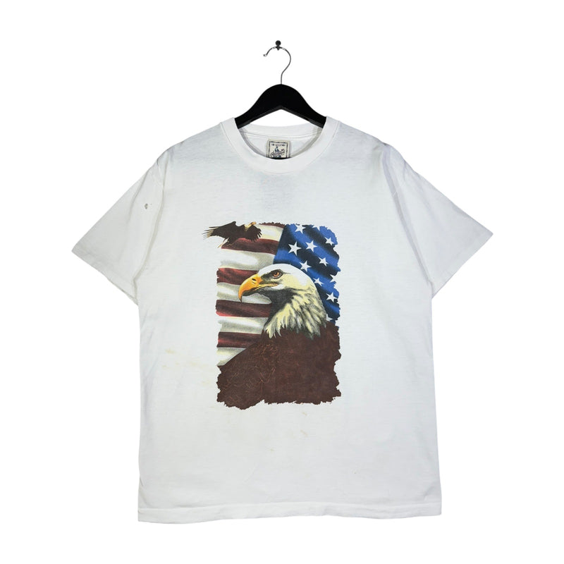 Vintage Alore Flag Of America Eagle T-Shirt