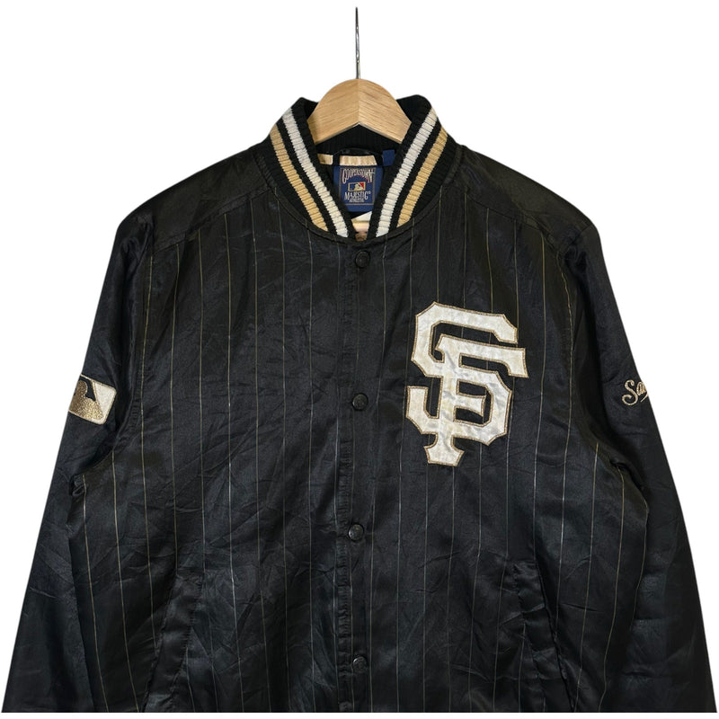 Vintage Majestic San Francisco Giants Satin Bomber Jacket