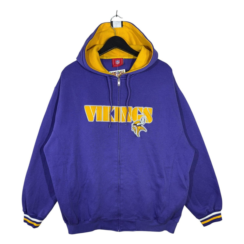 Vintage Minnesota Vikings Full Zip NFL Hoodie