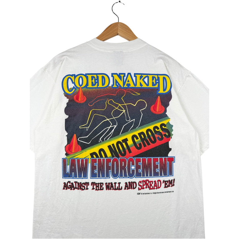 Vintage Coed Naked law Enforcement Short Sleeve T-Shirt