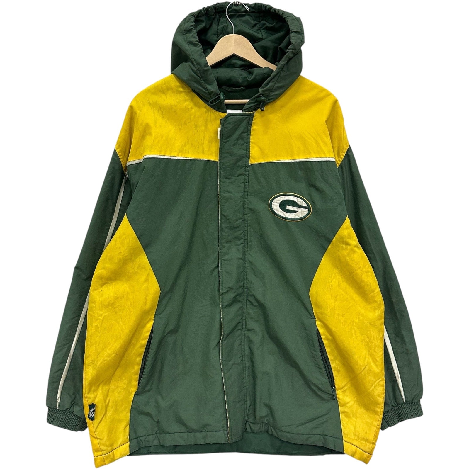 VTG Green Bay Packers Embroidered NFL Puffer Jacket