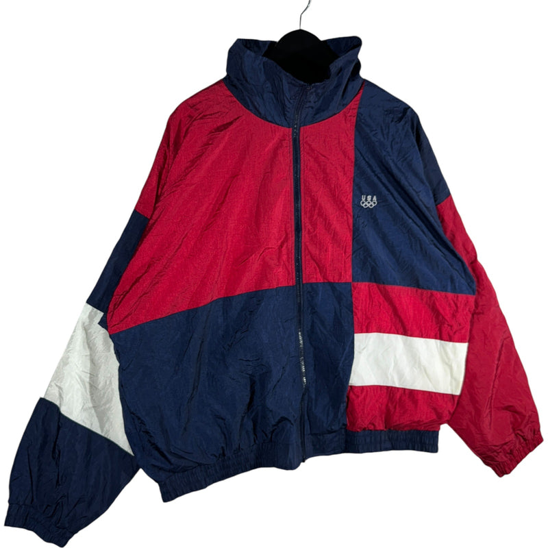 Vintage USA Olympics Color Block Windbreaker