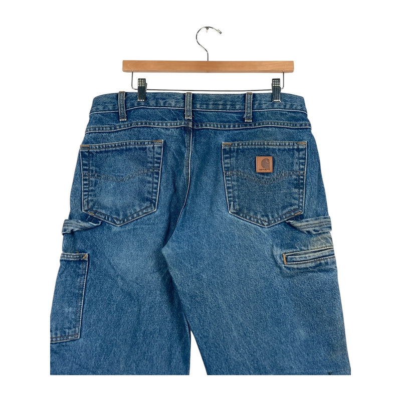 Vintage Carhartt Denim Carpenter Shorts 34